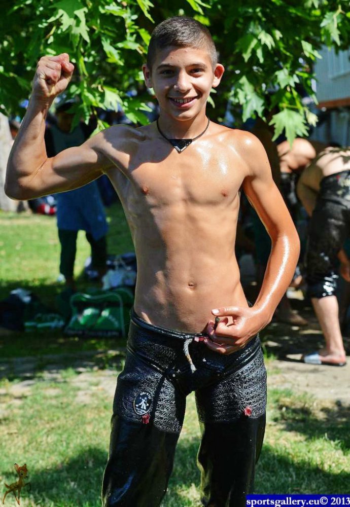 Young Turkish Wrestlers