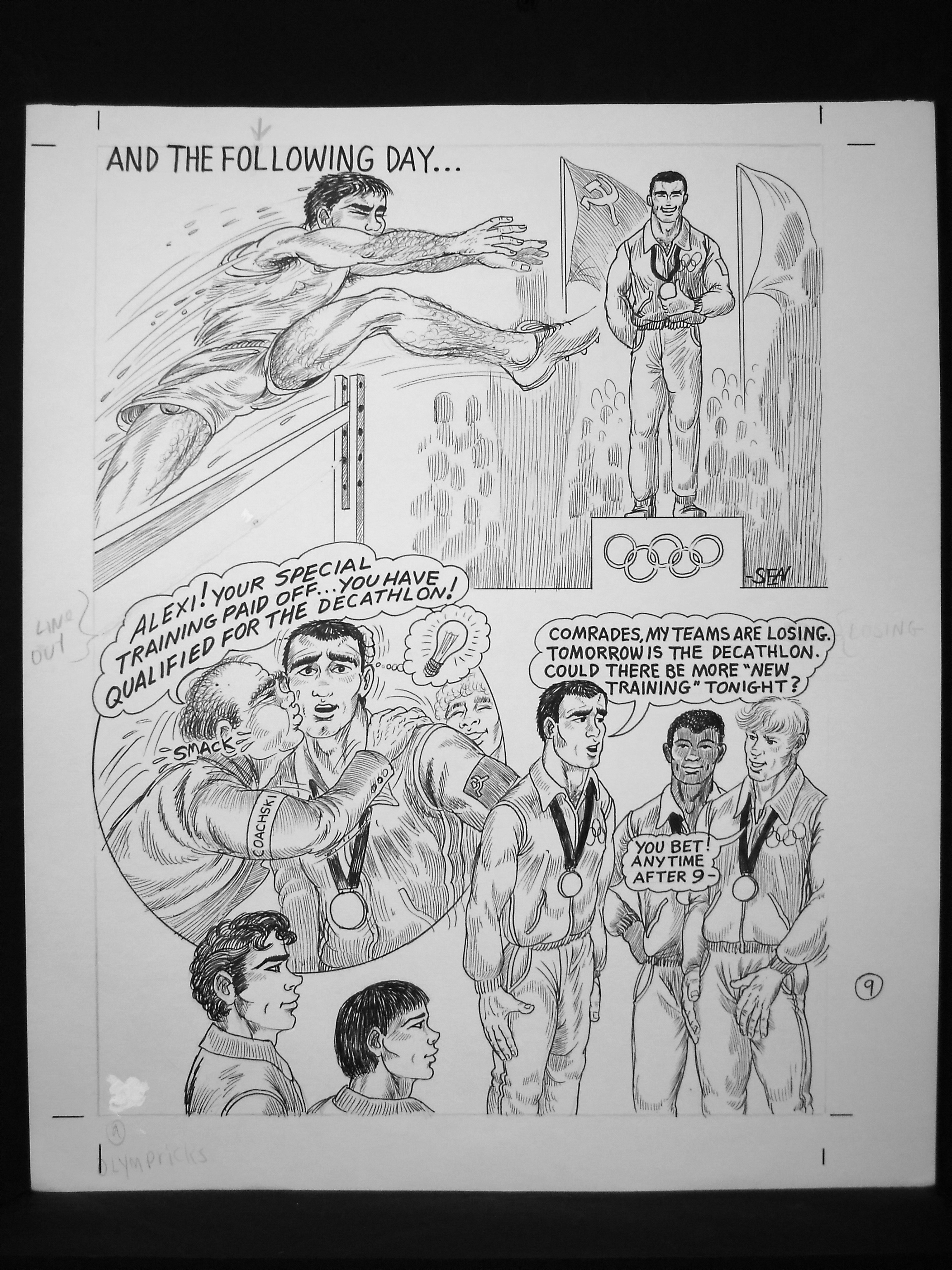 Vintage Porn Cartoons Clip Art - Gay Vintage Porn - 123 - mixed gay cartoon art drawn