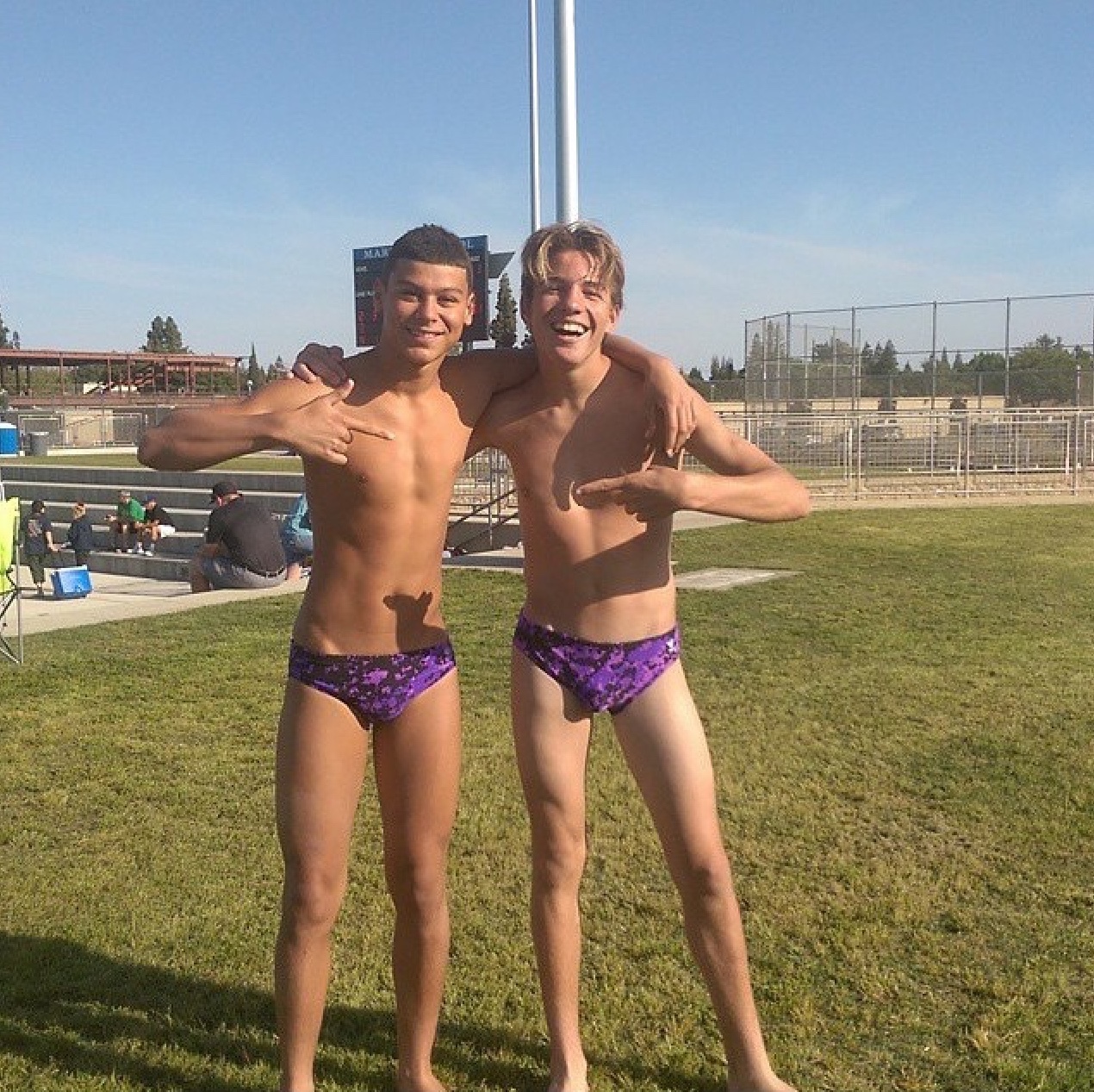 Twink Tube Sexy Purple Speedos